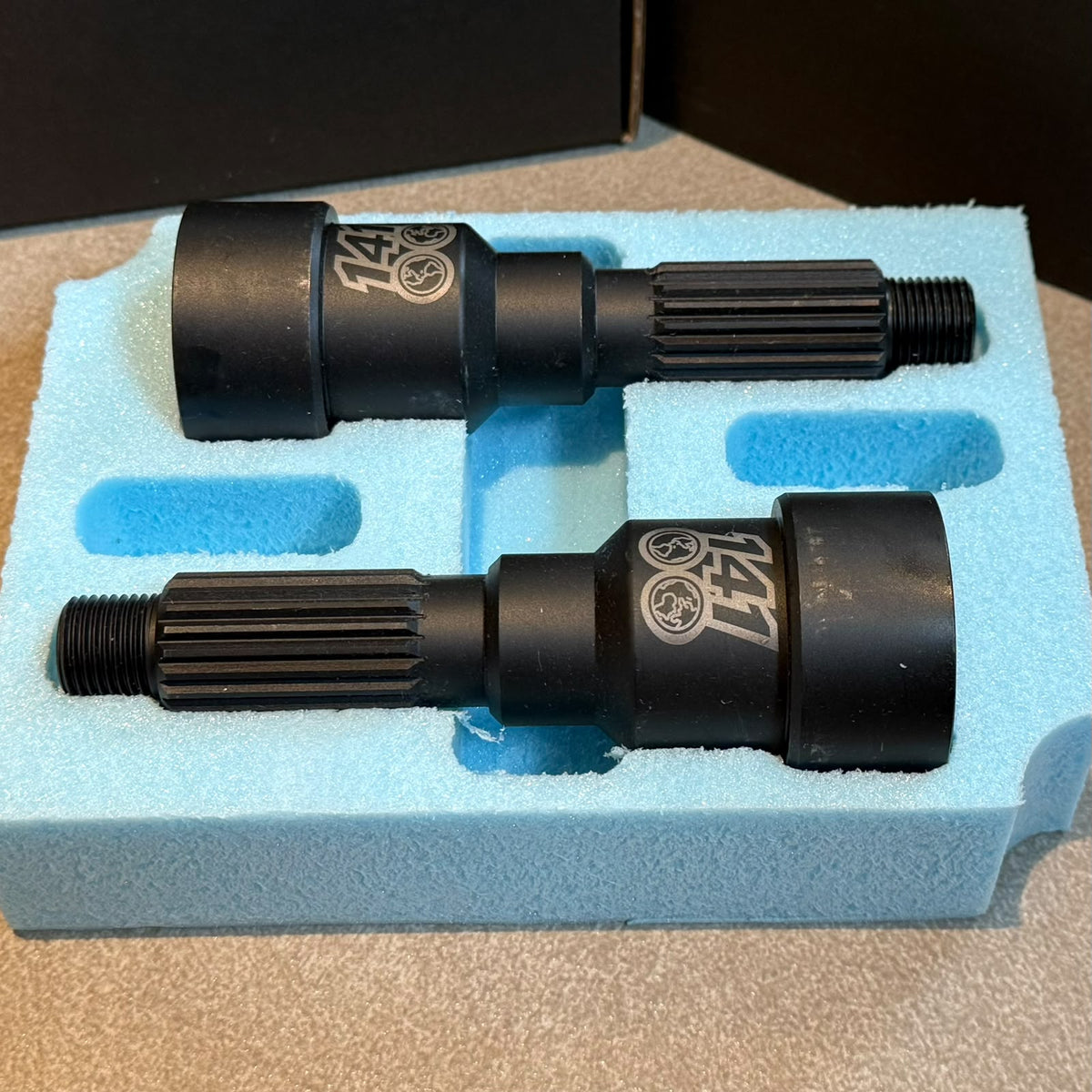Reinforced shaft for KIK free hubs