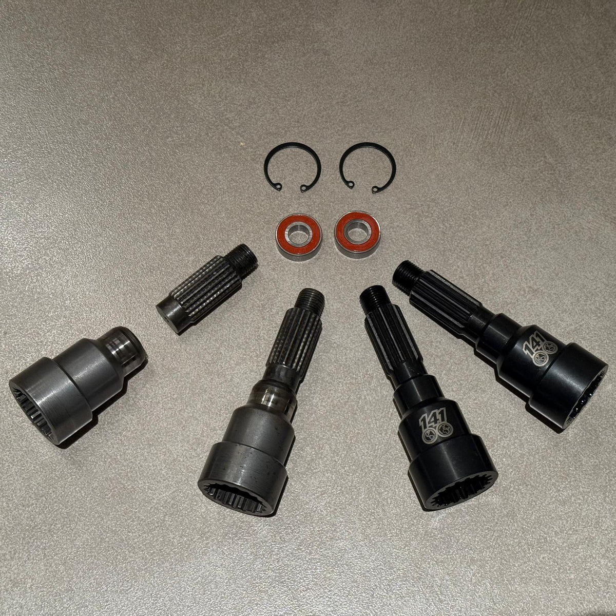 Reinforced shaft for KIK free hubs