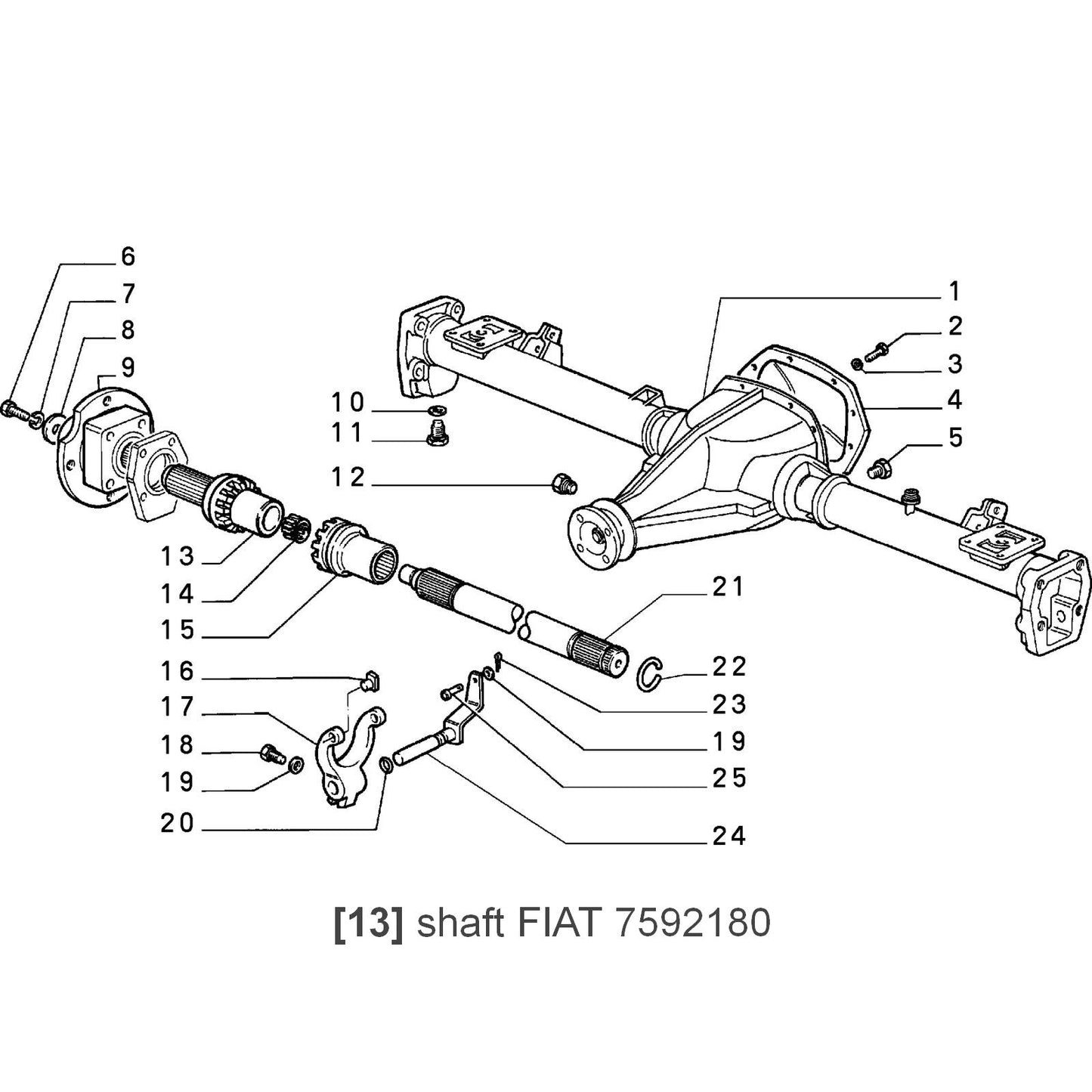 Reinforced shaft for Autobianchi/Lancia Y10 4WD (88–95)
